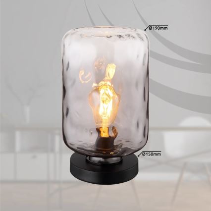 Globo - Настолна лампа 1xE27/60W/230V сив