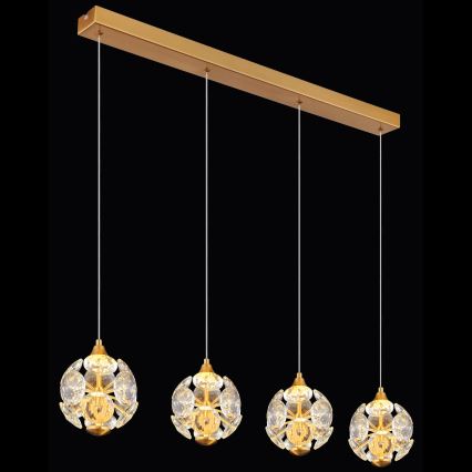 Globo - LED полилей на кабел LED/32W/230V 3000K златен