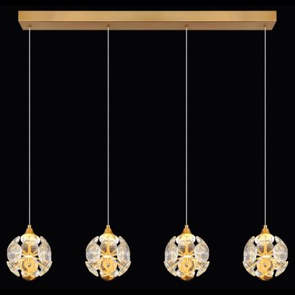 Globo - LED полилей на кабел LED/32W/230V 3000K златен