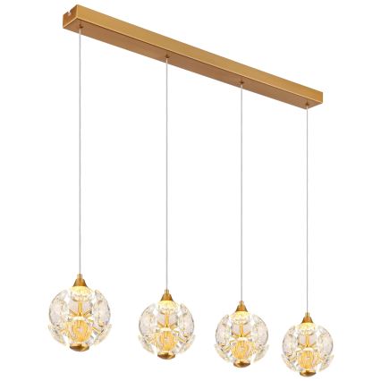 Globo - LED полилей на кабел LED/32W/230V 3000K златен
