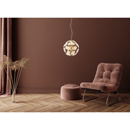 Globo - LED полилей на кабел LED/12W/230V 3000K златист