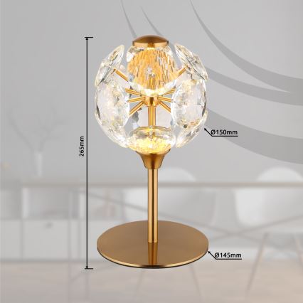 Globo - LED настолна лампа LED/8W/230V 3000K златна
