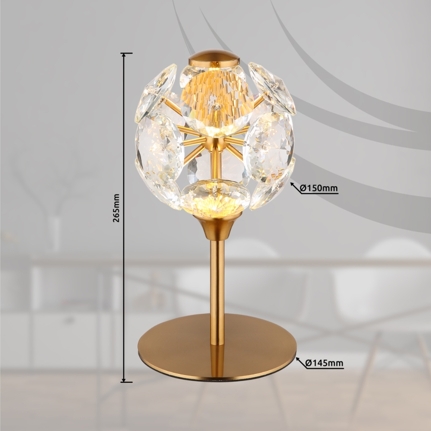 Globo - LED настолна лампа LED/8W/230V 3000K златна