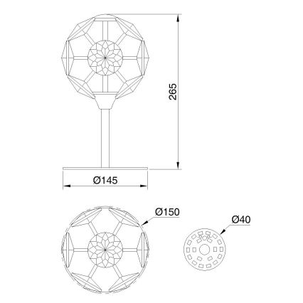 Globo - LED настолна лампа LED/8W/230V