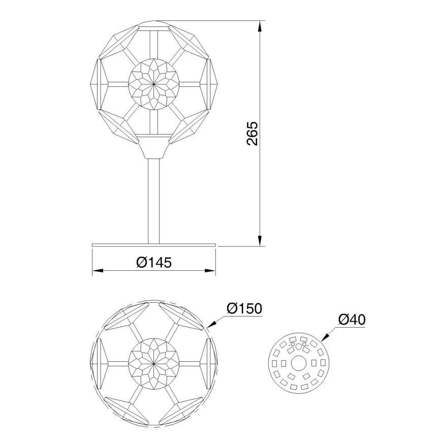 Globo - LED настолна лампа LED/8W/230V