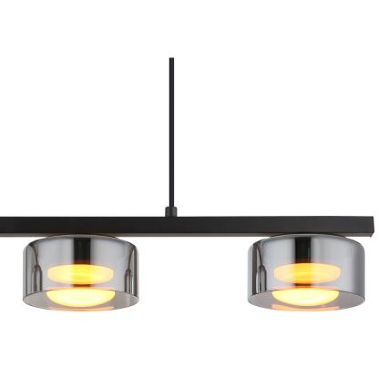 Globo - LED Пендел 3xGX53/6W/230V опушен/черен