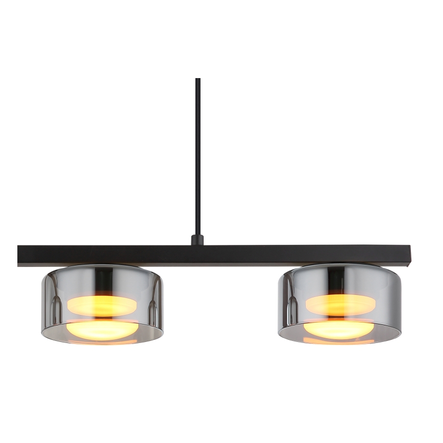 Globo - LED Пендел 3xGX53/6W/230V опушен/черен