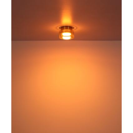 Globo - LED Плафониера 1xGX53/6W/230V Ø 13 см опушен/кафяв