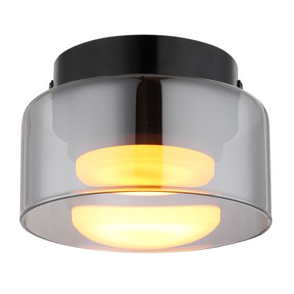 Globo - LED Плафониера 1xGX53/6W/230V Ø 13 см опушен/черен