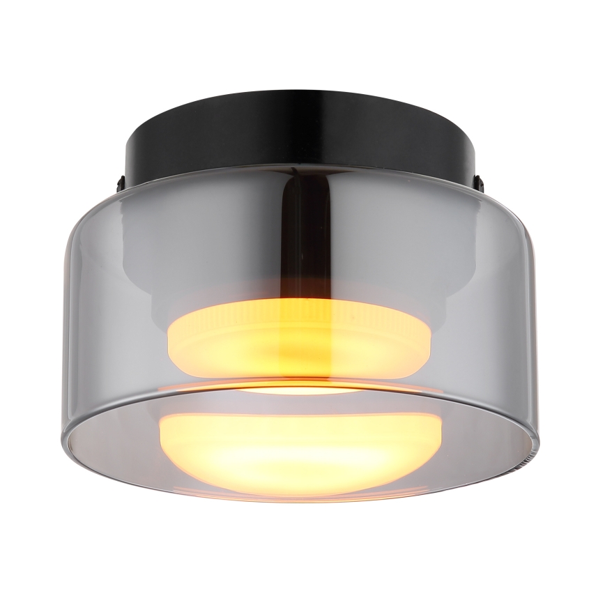 Globo - LED Плафониера 1xGX53/6W/230V Ø 13 см опушен/черен