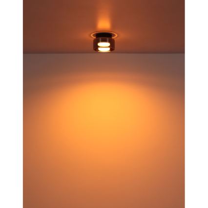 Globo - LED Плафониера 1xGX53/6W/230V Ø 13 см опушен/черен