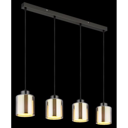 Globo - Пендел 4xE27/60W/230V лъскав хром