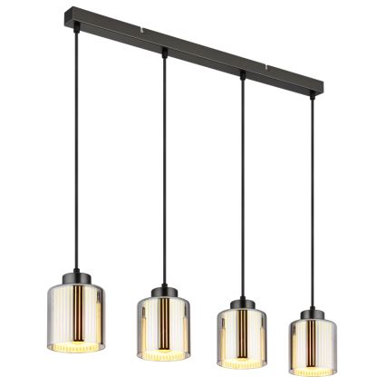 Globo - Пендел 4xE27/60W/230V лъскав хром