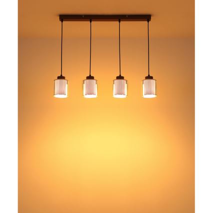Globo - Пендел 4xE27/60W/230V лъскав хром