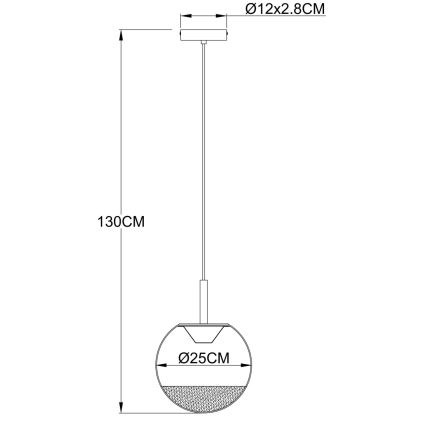 Globo - LED полилей на кабел LED/8W/230V