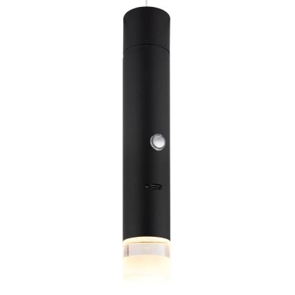 Globo - Димируема сензорна зареждаема LED лампа 2 в 1 LED/2W/230/5V черна