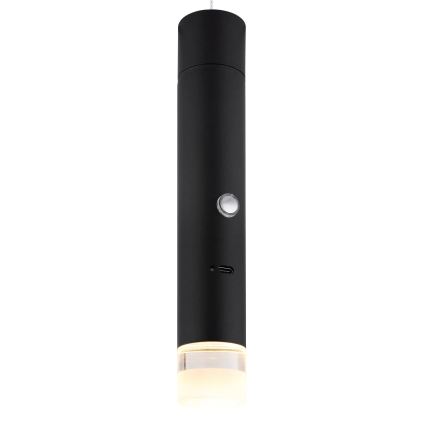 Globo - LED димируемо сензорно зареждащо осветително тяло 2 в 1 LED/2W/230/5V черно