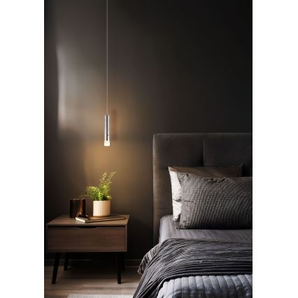 Globo - LED димируемо сензорно зареждаемо осветително тяло 2 в 1 LED/2W/230/5V матов хром
