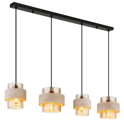 Globo - Полилей с кабелно окачване, 4xE27/40W/230V