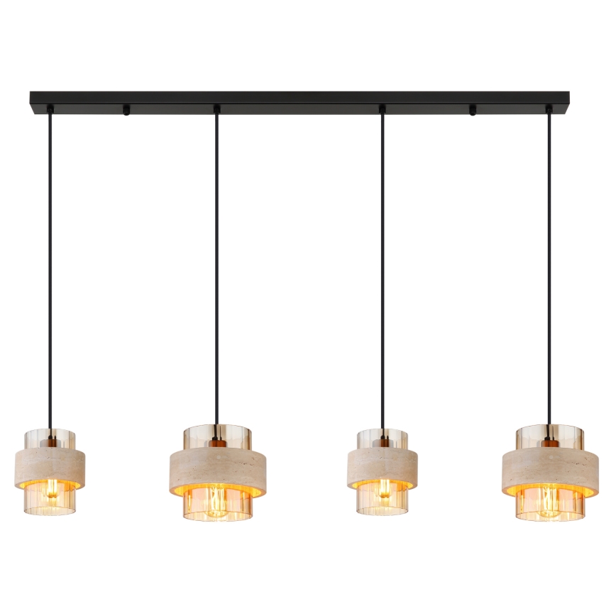 Globo - Полилей с кабелно окачване, 4xE27/40W/230V