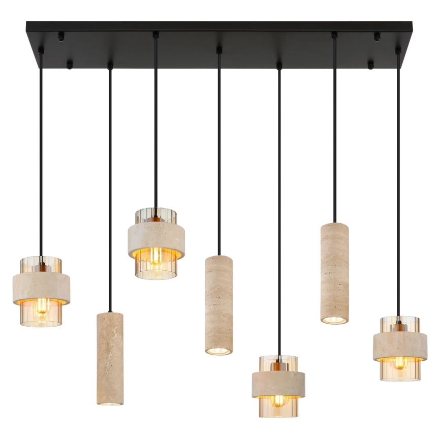 Globo - Полилей на кабел 4xE27/40W/230V + 3xGU10/10W