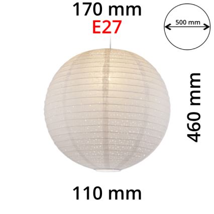 GLOBO 16911 - Абажур за полилей VARYS E27 Ø 50 см