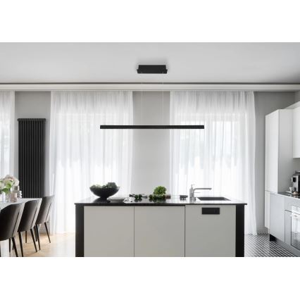 Globo - LED димируема сензорна лампа на кабел LED/43W/230V 4000K черна