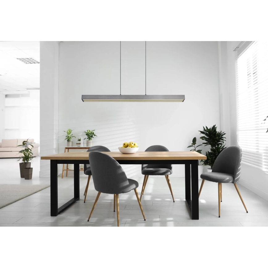 Globo - LED димируем сензорен полилей на кабел LED/39W/230V 2700/4000/6000K сив