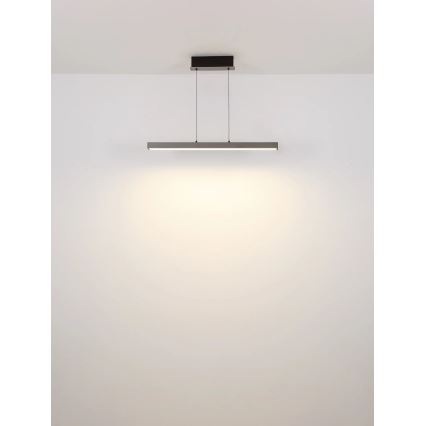 Globo - LED димируем сензорен полилей на кабел LED/39W/230V 2700/4000/6000K сив