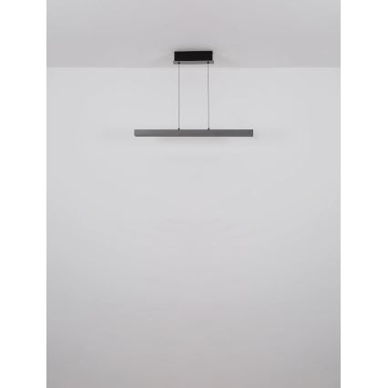 Globo - LED димируем сензорен полилей на кабел LED/39W/230V 2700/4000/6000K сив