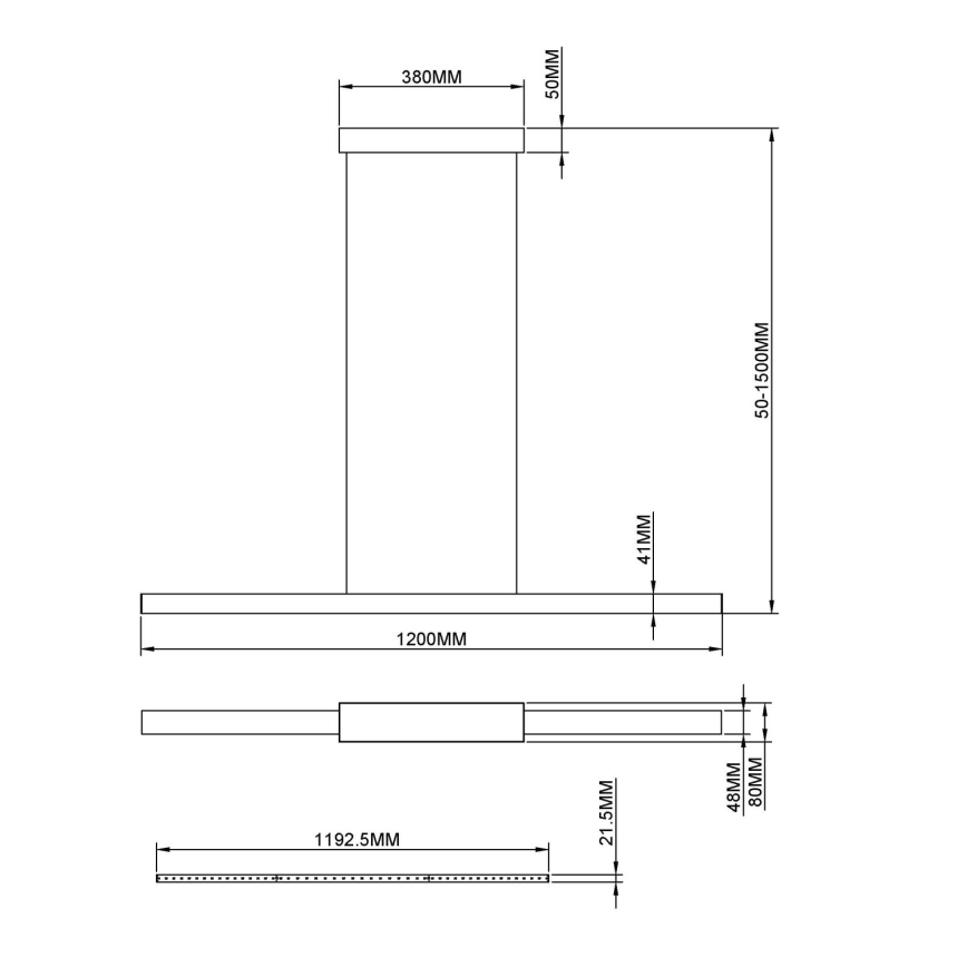 Globo - LED полилей на кабел LED/24W/230V 3000K