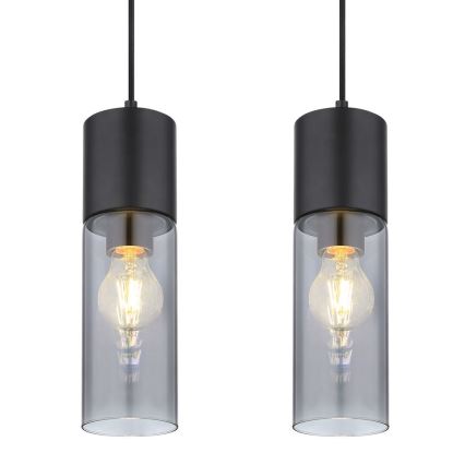 Globo - Пендел 4xE27/25W/230V черен