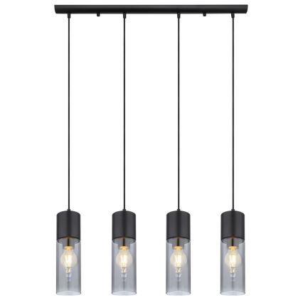 Globo - Пендел 4xE27/25W/230V черен