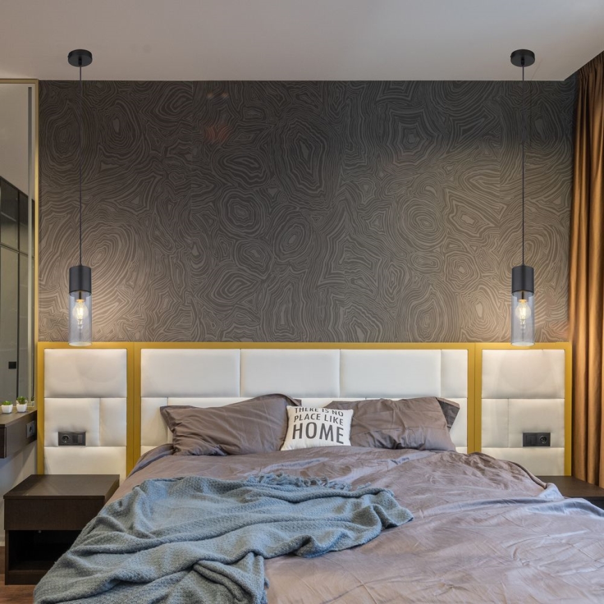 Globo - Пендел 1xE27/25W/230V Ø 10,5 см черен