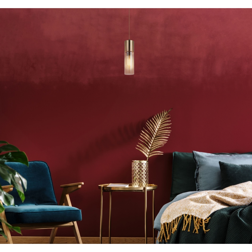 Globo - Пендел 1xE27/25W/230V Ø 10,5 см месинг
