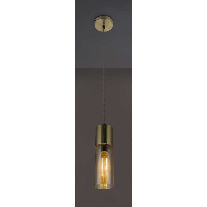 Globo - Пендел 1xE27/25W/230V Ø 10,5 см месинг