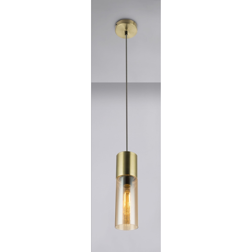 Globo - Пендел 1xE27/25W/230V Ø 10,5 см месинг