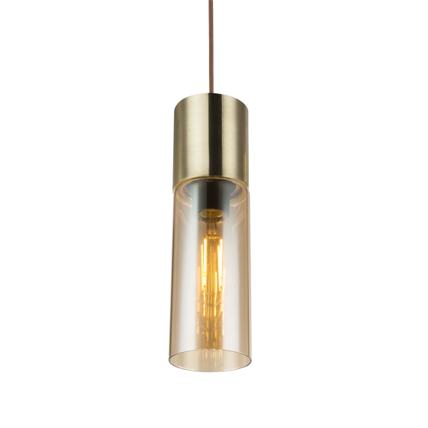 Globo - Пендел 1xE27/25W/230V Ø 10,5 см месинг