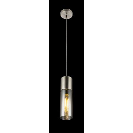 Globo - Пендел 1xE27/25W/230V Ø 10,5 см матов хром