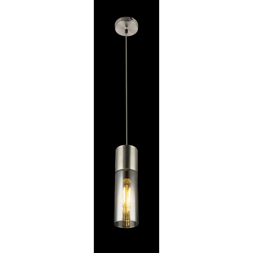 Globo - Пендел 1xE27/25W/230V Ø 10,5 см матов хром