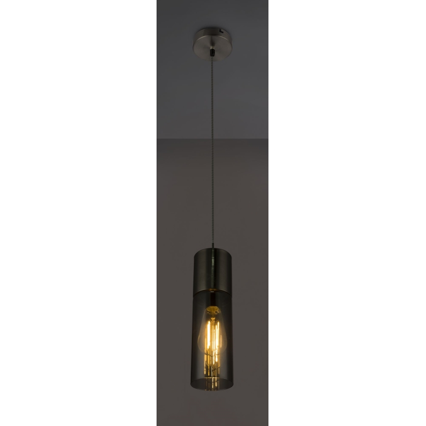 Globo - Пендел 1xE27/25W/230V Ø 10,5 см матов хром