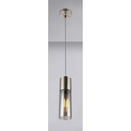 Globo - Пендел 1xE27/25W/230V Ø 10,5 см матов хром