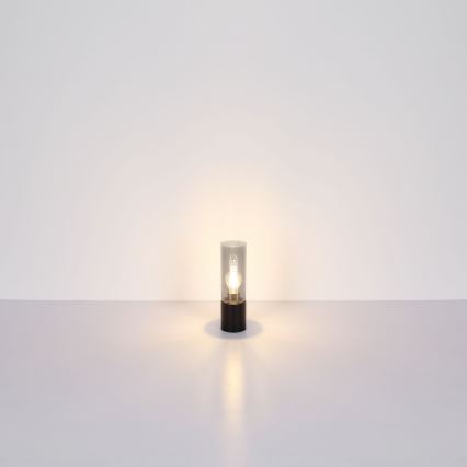 Globo - Сензорна настолна лампа 1xE27/25W/230V Ø 9 см черен