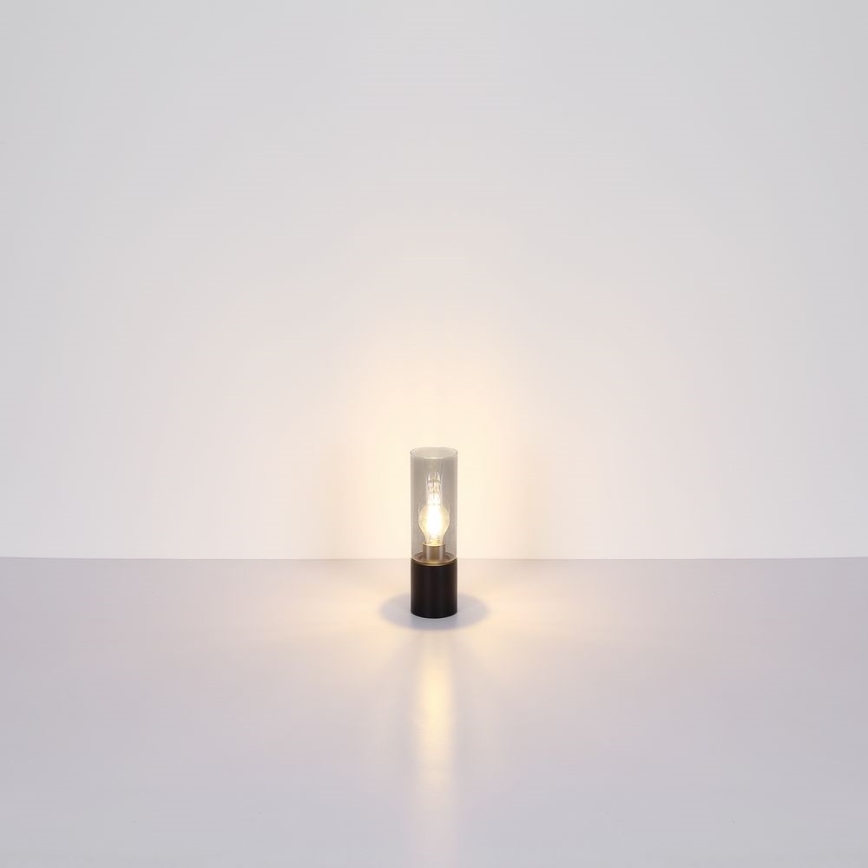Globo - Сензорна настолна лампа 1xE27/25W/230V Ø 9 см черен
