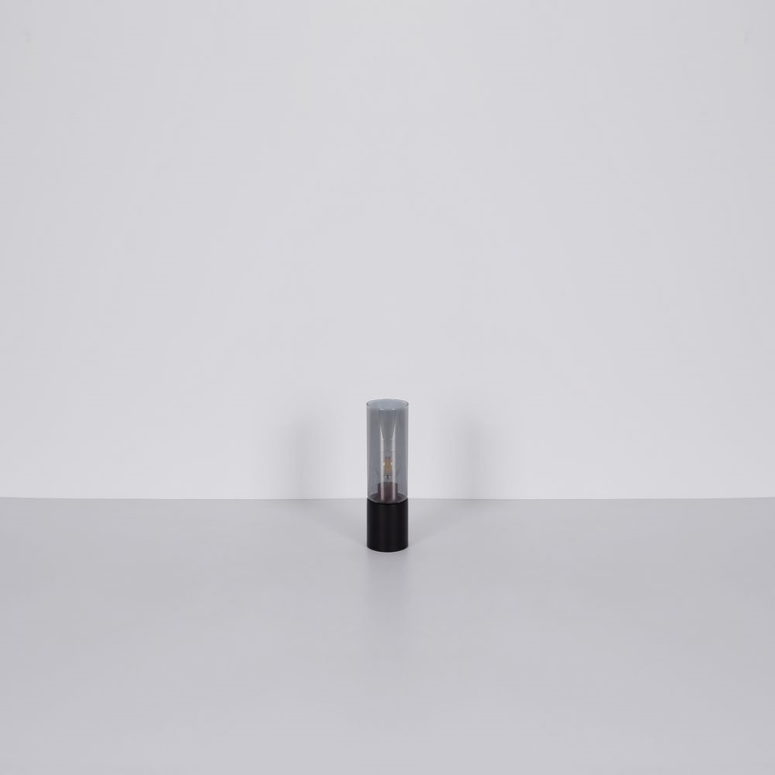 Globo - Сензорна настолна лампа 1xE27/25W/230V Ø 9 см черен