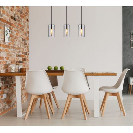 Globo - Пендел 3xE14/25W/230V черен