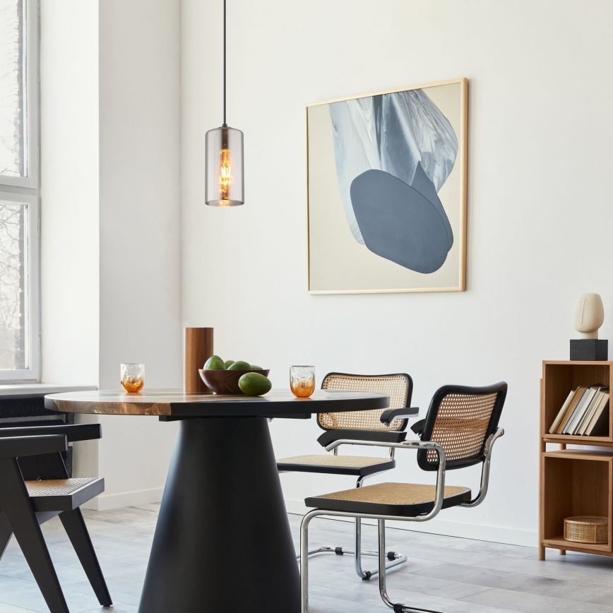 Globo - Пендел 1xE27/25W/230V Ø 11 см черен