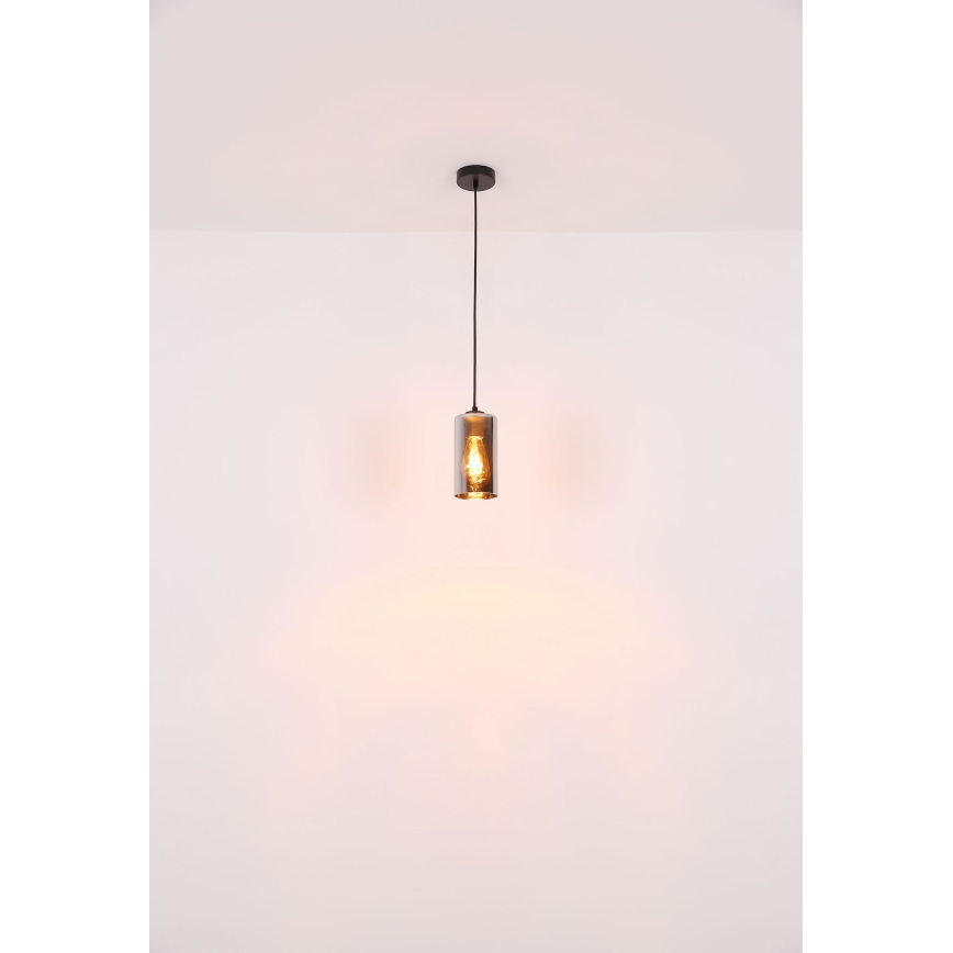 Globo - Пендел 1xE27/25W/230V Ø 11 см черен