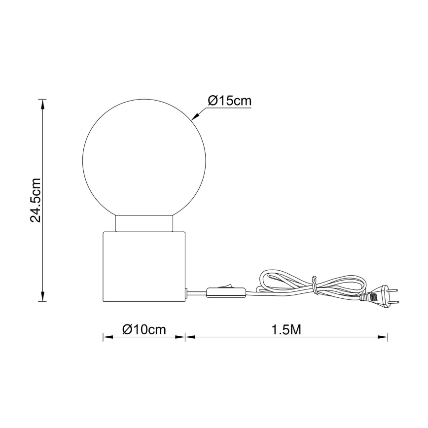Globo - Настолна лампа 1xE14/25W/230V месинг