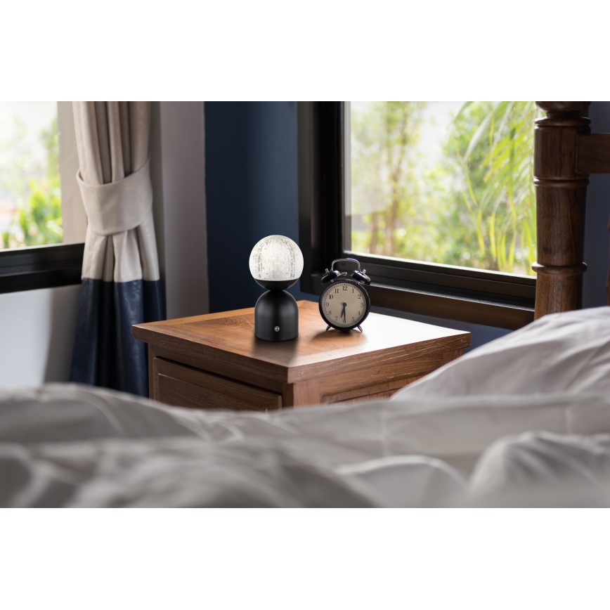 Globo - LED Димируема сензорна настолна лампа LED/2,5W/3,7V 2700/4000/6500K 1800 mAh USB черен